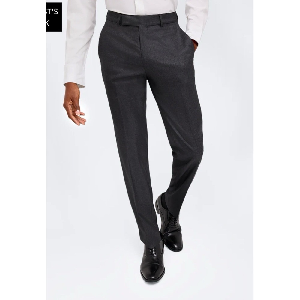 Kenneth Cole Reaction Ready Flex Pant- Gun Metal - 37W/30 L